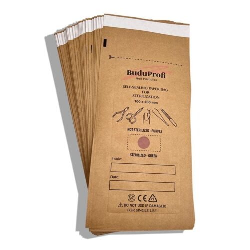 Bolsas de Esterilización 100 x 200, con Indicador 100 unidades buduprofi