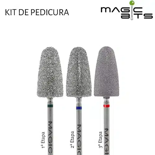 Biotech Kit Fresas de Diamante Pedicura, 3 Etapas.