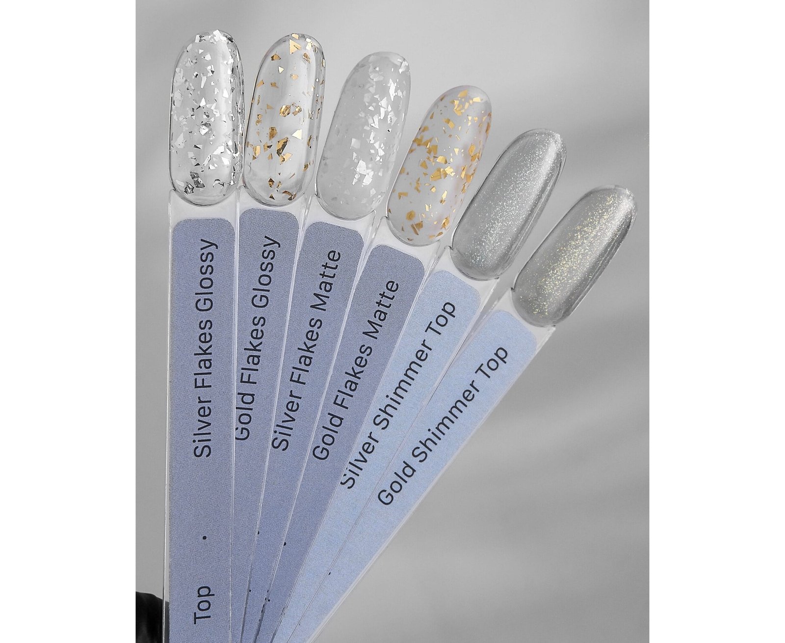 HeyLove, Top «Silver flakes glossy», 15ml - Imagen 2