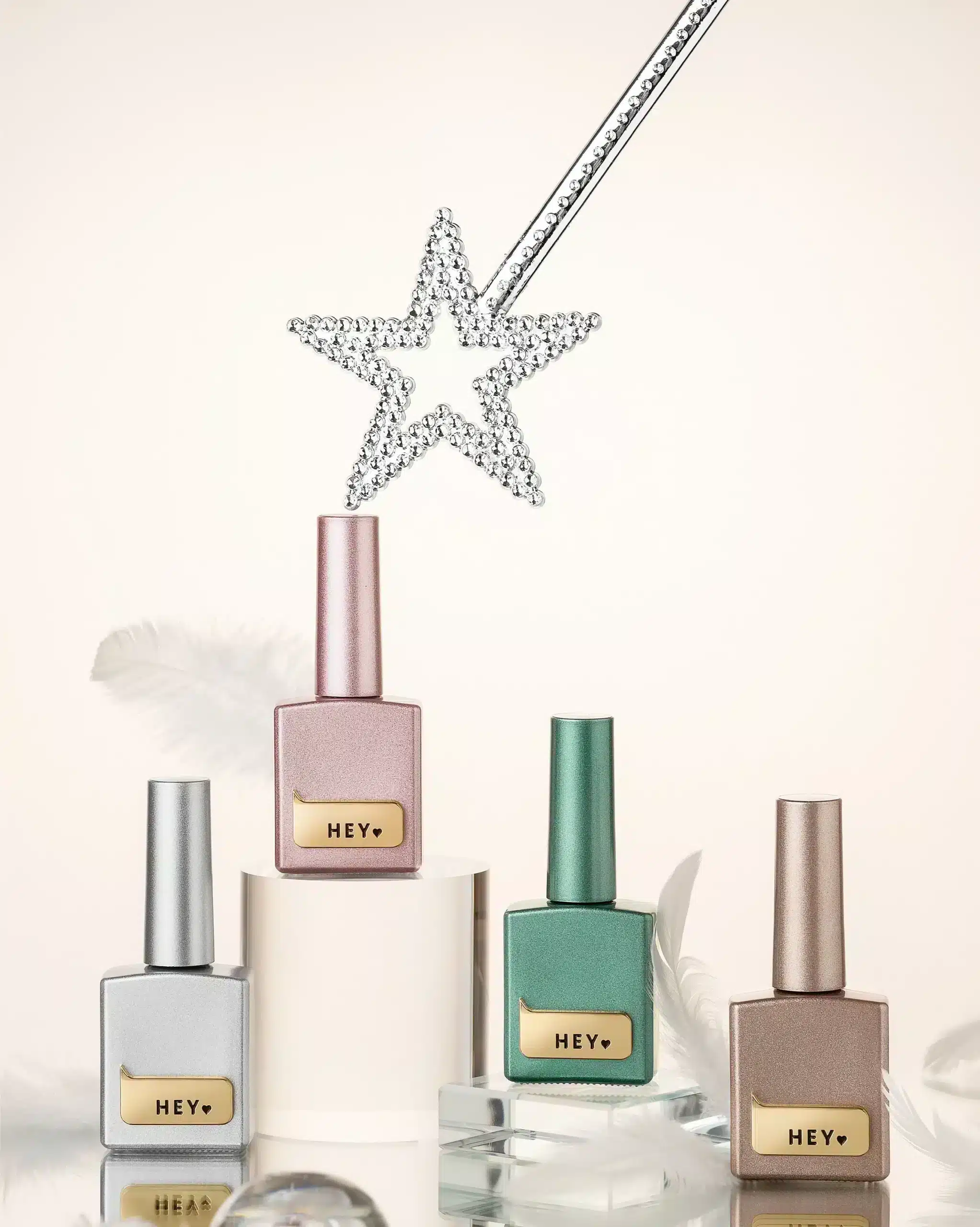KIT HeyLove, Esmalte Semipermanente, Cat's Eye. Magic colección