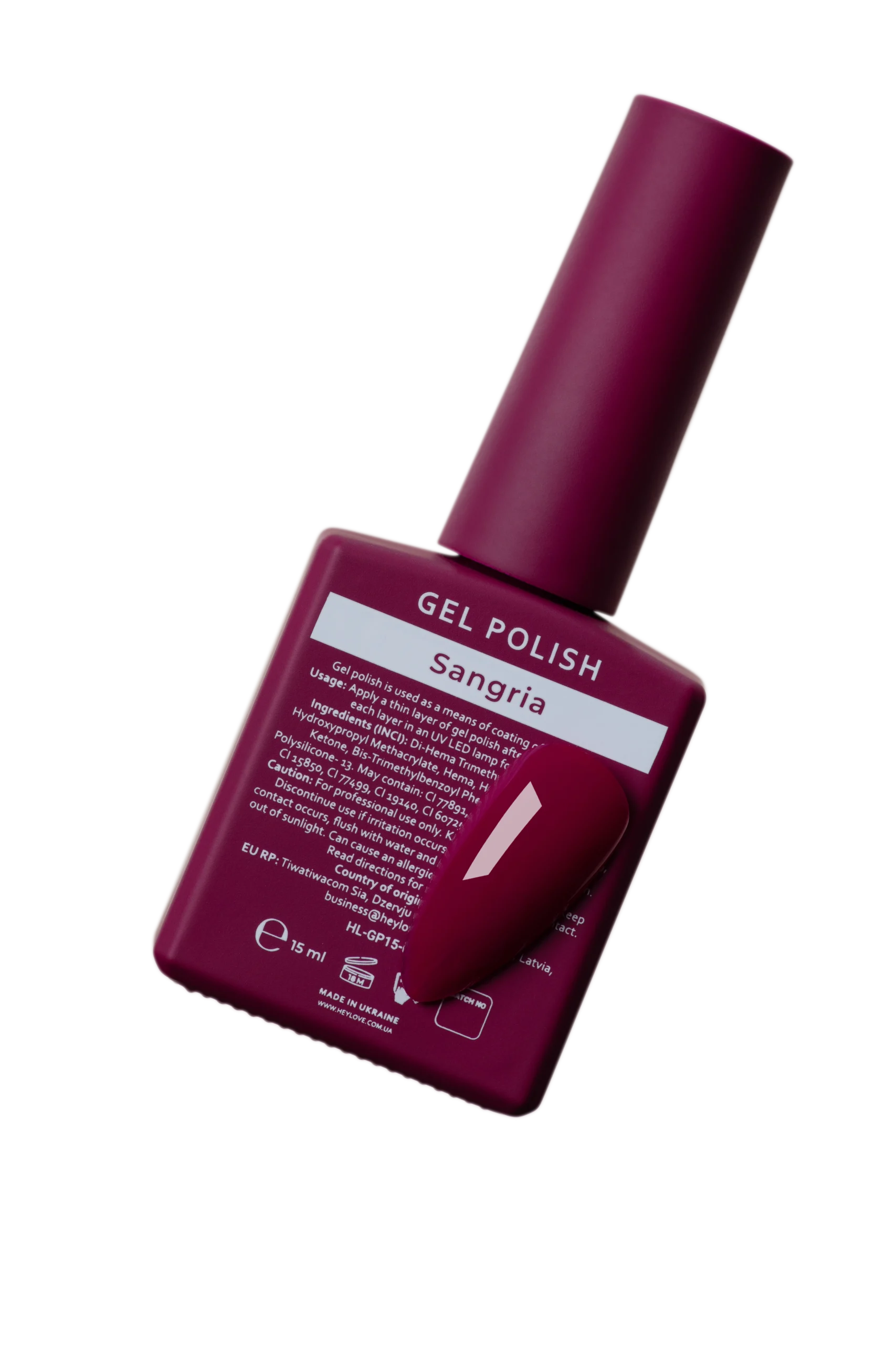 HeyLove, Esmalte Semipermanente, Sangria - Imagen 3
