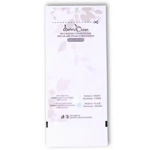 Bolsas de Esterilización 100 x 200, Beige Combinadas - Transparentes.  Doble Indicador, 100 uds.