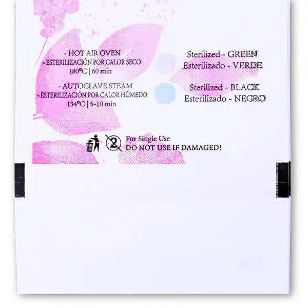 Bolsas de Esterilización 75x150, Rosa Combinadas - Transparentes. Doble Indicador, 100 uds. - Imagen 5