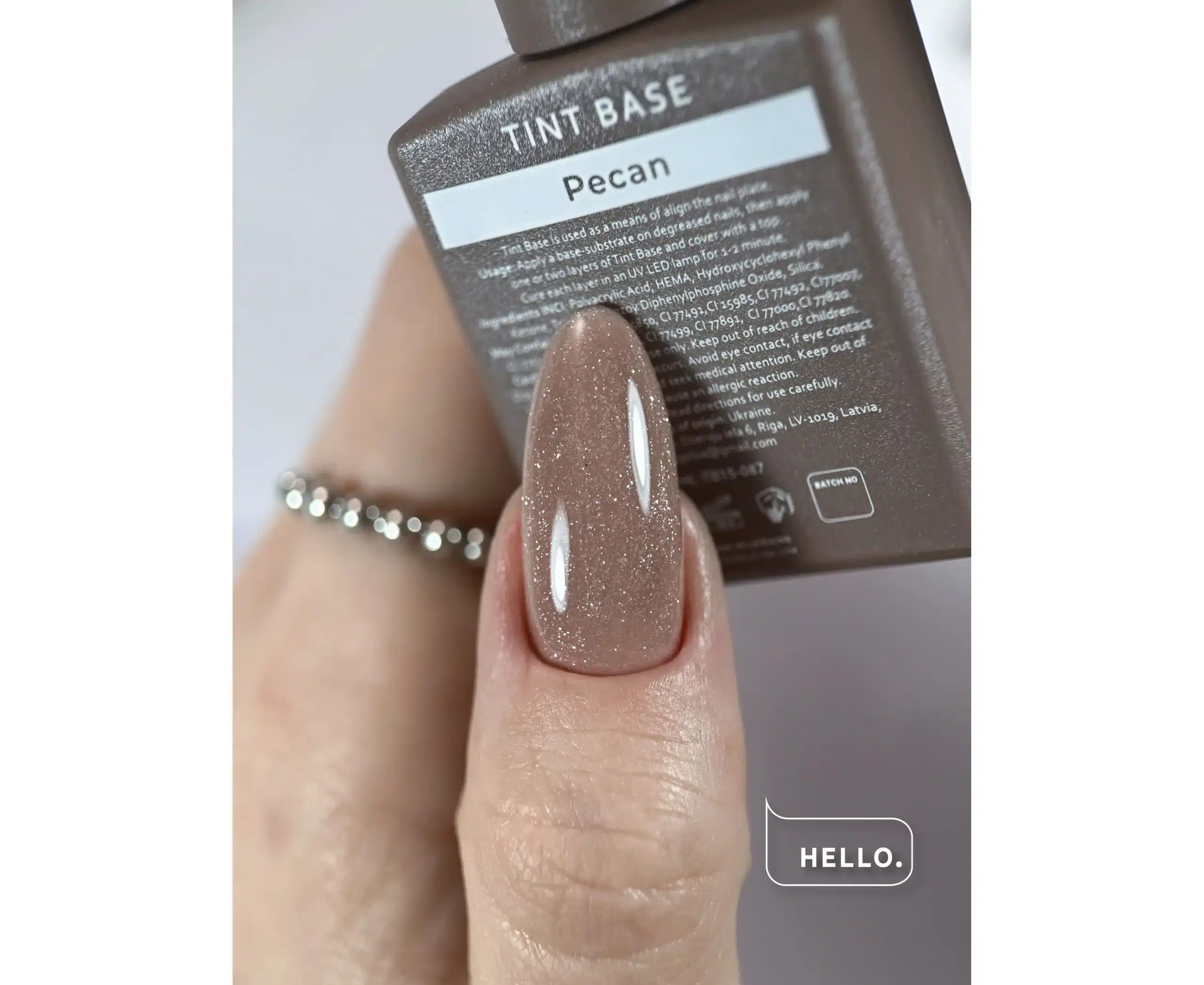 HeyLove, Tint base «Pecan», Nuts colección, 15ml - Imagen 3