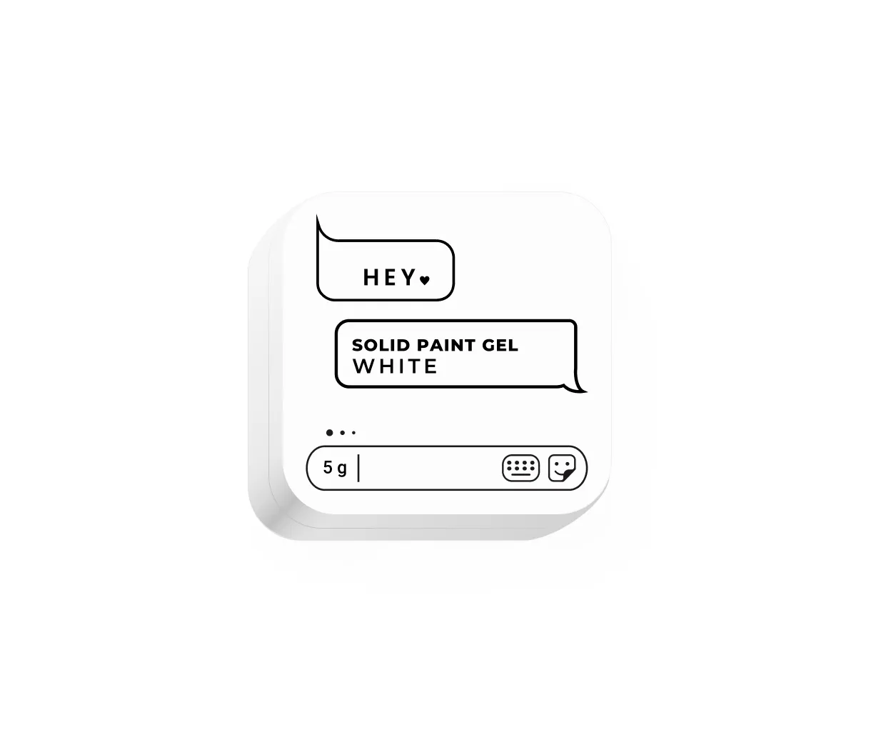 HEYLOVE Solid paint gel White