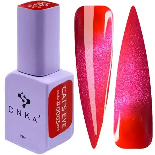 Color Gel Polish "DNKa" , 80`s Cat Eye #0003