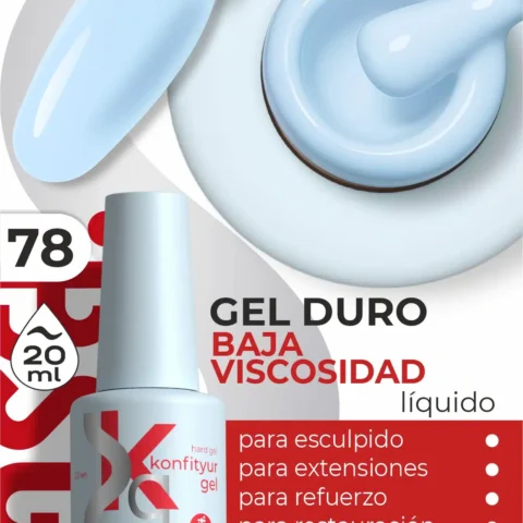 Gel duro BSG Konfithur baja viscosidad en frasco #78, 20 ml