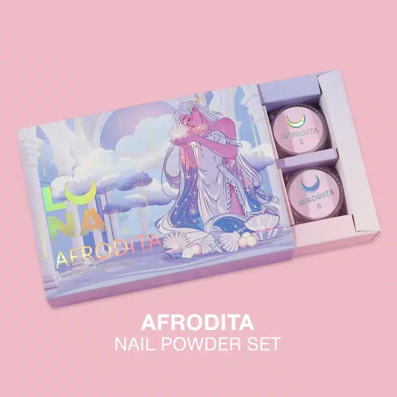 Set Afrodita Nail Rubs, Luna Moon, 6 piezas