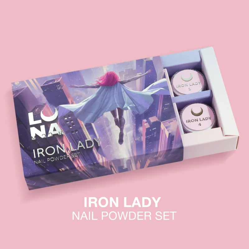 Set Iron Lady Nail Polish, Luna Moon, 6 piezas
