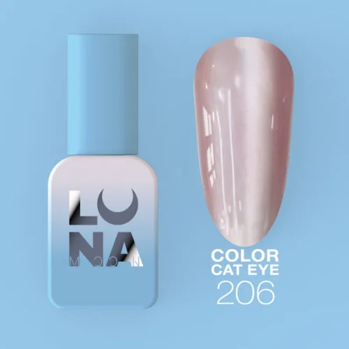 Color Cat Eye Nº206 gel polish, Luna Moon, 8 ml