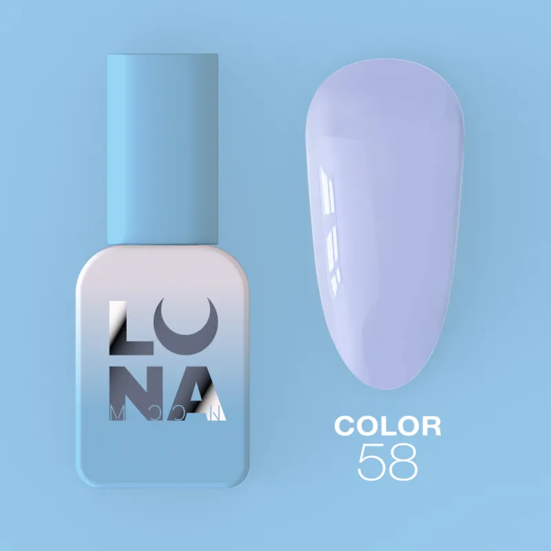 Color Nº58 gel polish, Luna Moon, 8 ml
