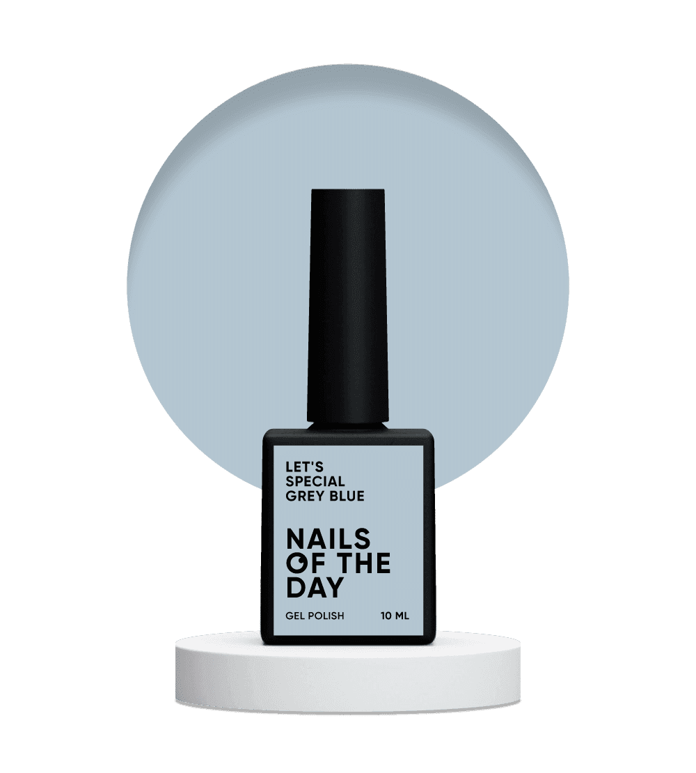 NAILSOFTHEDAY Let's special Grey blue