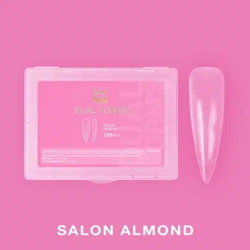 Moldes Dual Nail Forms Salon Almond, Luna Moon