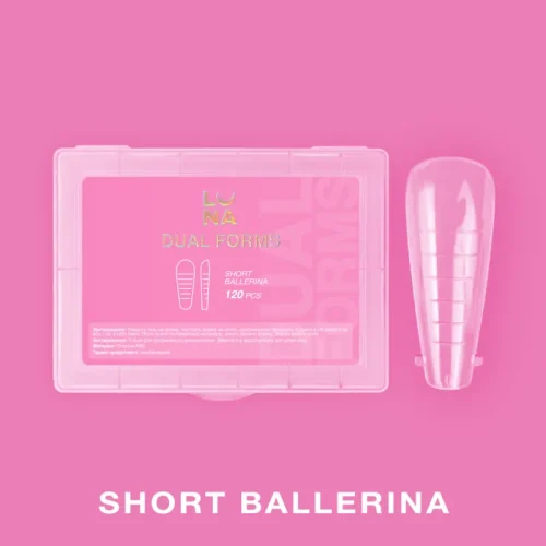 Moldes Dual Nail Forms Short Ballerina, Luna Moon