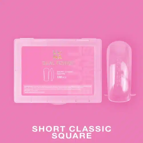 Moldes Dual Nail Forms Short Classic Square, Luna Moon