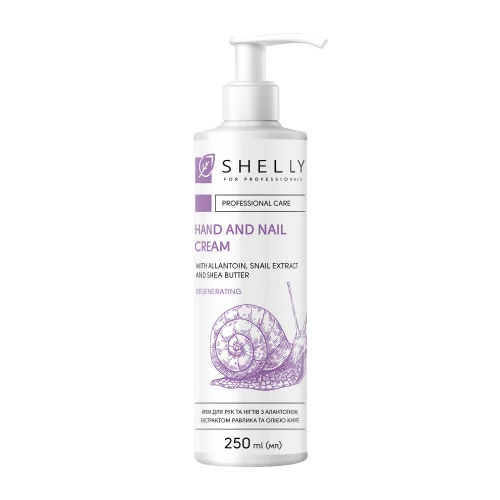 Shelly Crema para manos y uñas con alantoína, extracto de caracol y manteca de karité