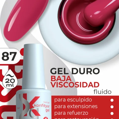 Gel duro BSG Konfithur baja viscosidad en frasco #87, 20 ml