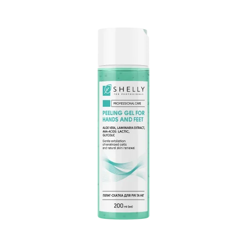 Shelly Peeling roll-off para manos y pies con aloe vera, extracto de menta y AHA ácidos  200 ml