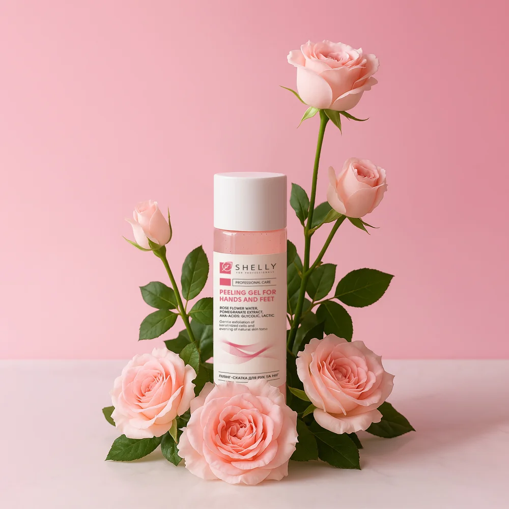 Shelly Peeling roll-off para manos y pies con hidrolato de rosa, extracto de granada y AHA ácidos 200 ml - Imagen 2