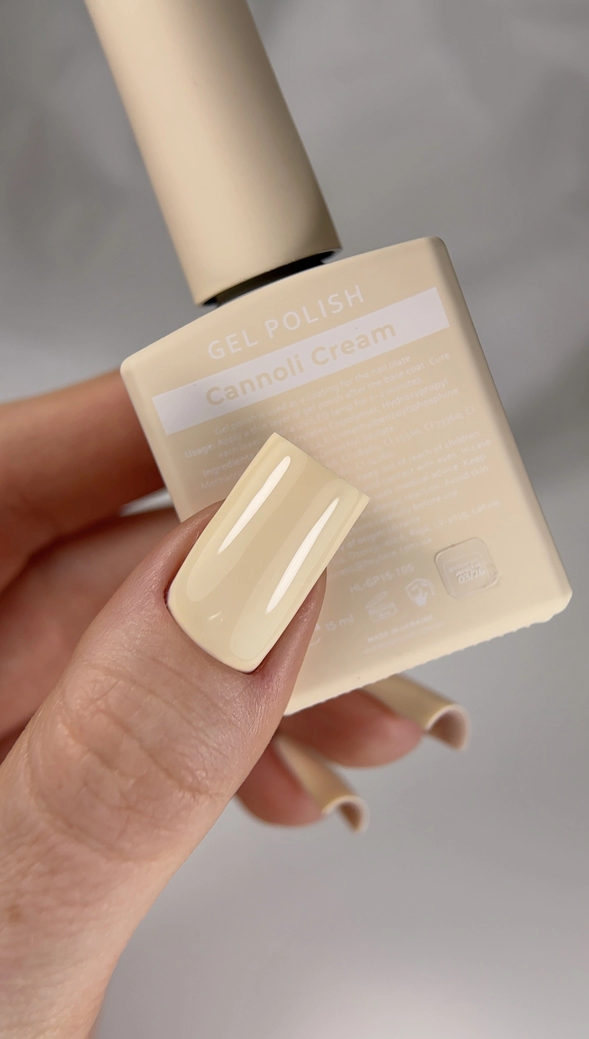 HeyLove, Esmalte Semipermanente, Cannoli Cream - Imagen 2