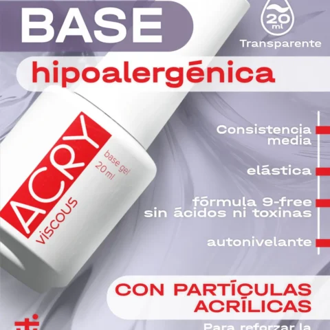 BSG Gel Base ACRY Viscous Transparente con Partículas Acrílicas – 20 ml