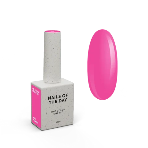 NAILSOFTHEDAY Gel Polish Heart 196 – Rosa Neón