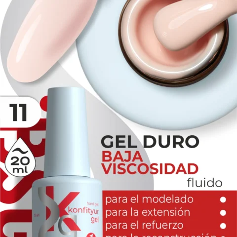 Gel duro BSG Konfithur baja viscosidad en frasco #11, 20 ml
