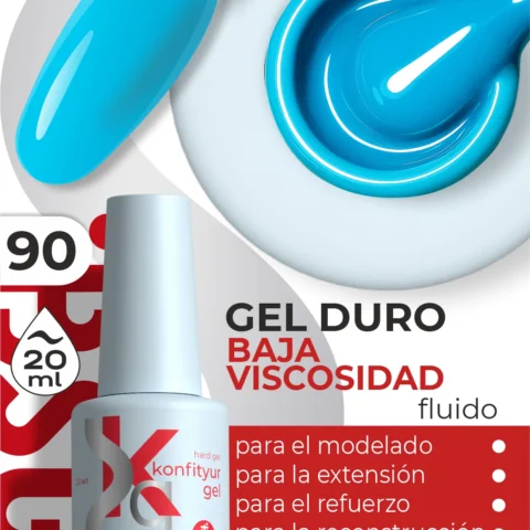 Gel duro BSG Konfithur baja viscosidad en frasco #90, 20 ml