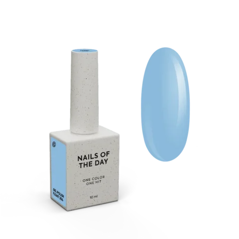 NAILSOFTHEDAY Gel Polish Float 304 – Azul Cielo · Cobertura en una Capa · 10 ml