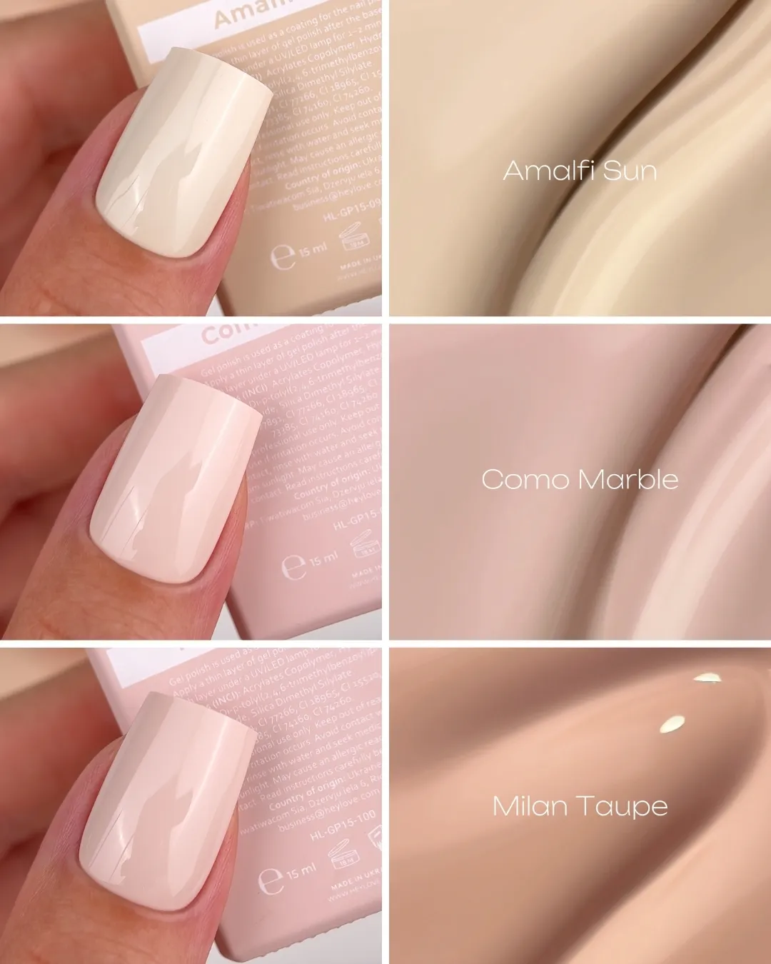 HeyLove, Esmaltes Semipermanente, Rome Mist, Bella Italia Collection - Imagen 2
