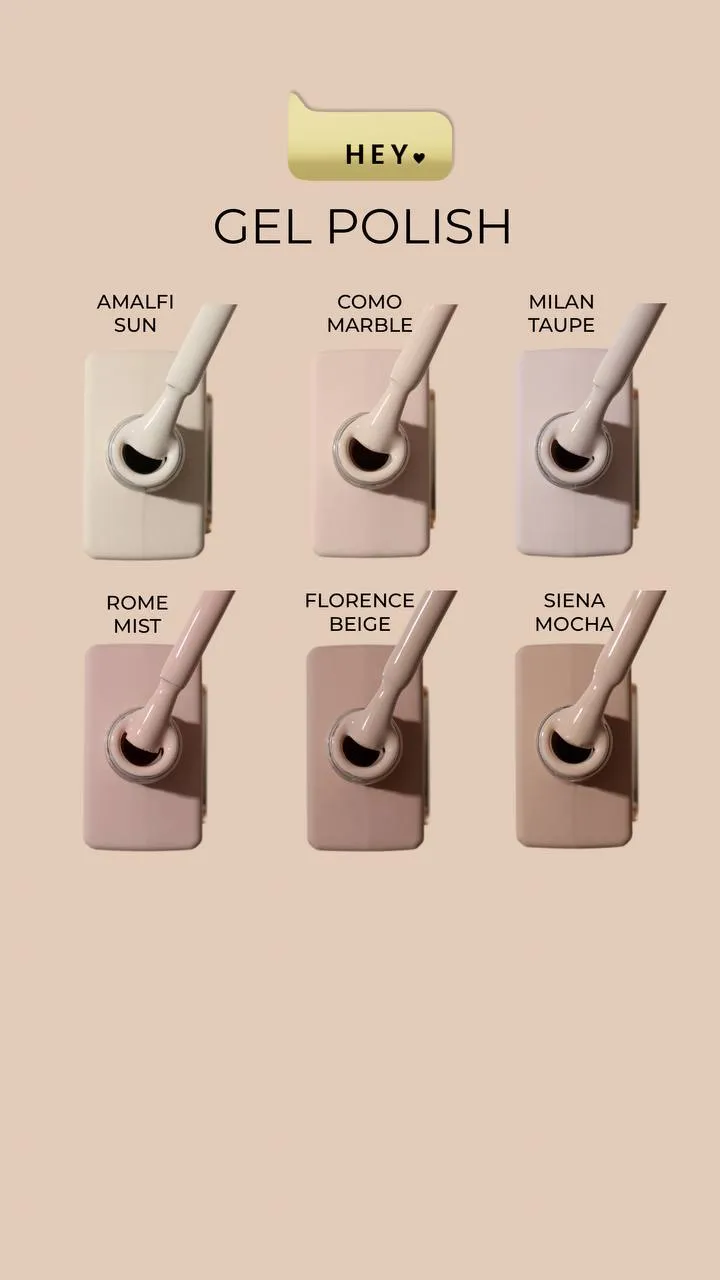 HeyLove, Esmaltes Semipermanente, Rome Mist, Bella Italia Collection - Imagen 4