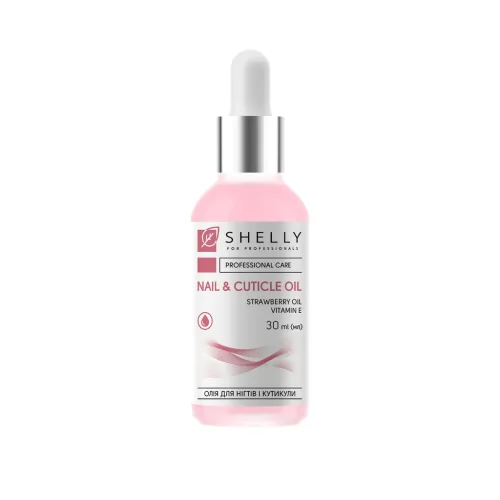SHELLY Aceite para uñas y cutículas con extracto de fresa y vitamina E · 30 ml